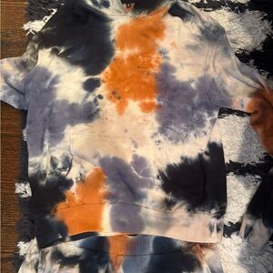 Monrow Multicolor Tie-Dye Hoodie